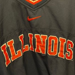 Illinois Fighting Illini Pullover Jacket. Size XXL